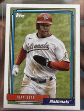 2021 Topps Update 1992 Topps Redux Juan Soto Washington Nationals #T92-49