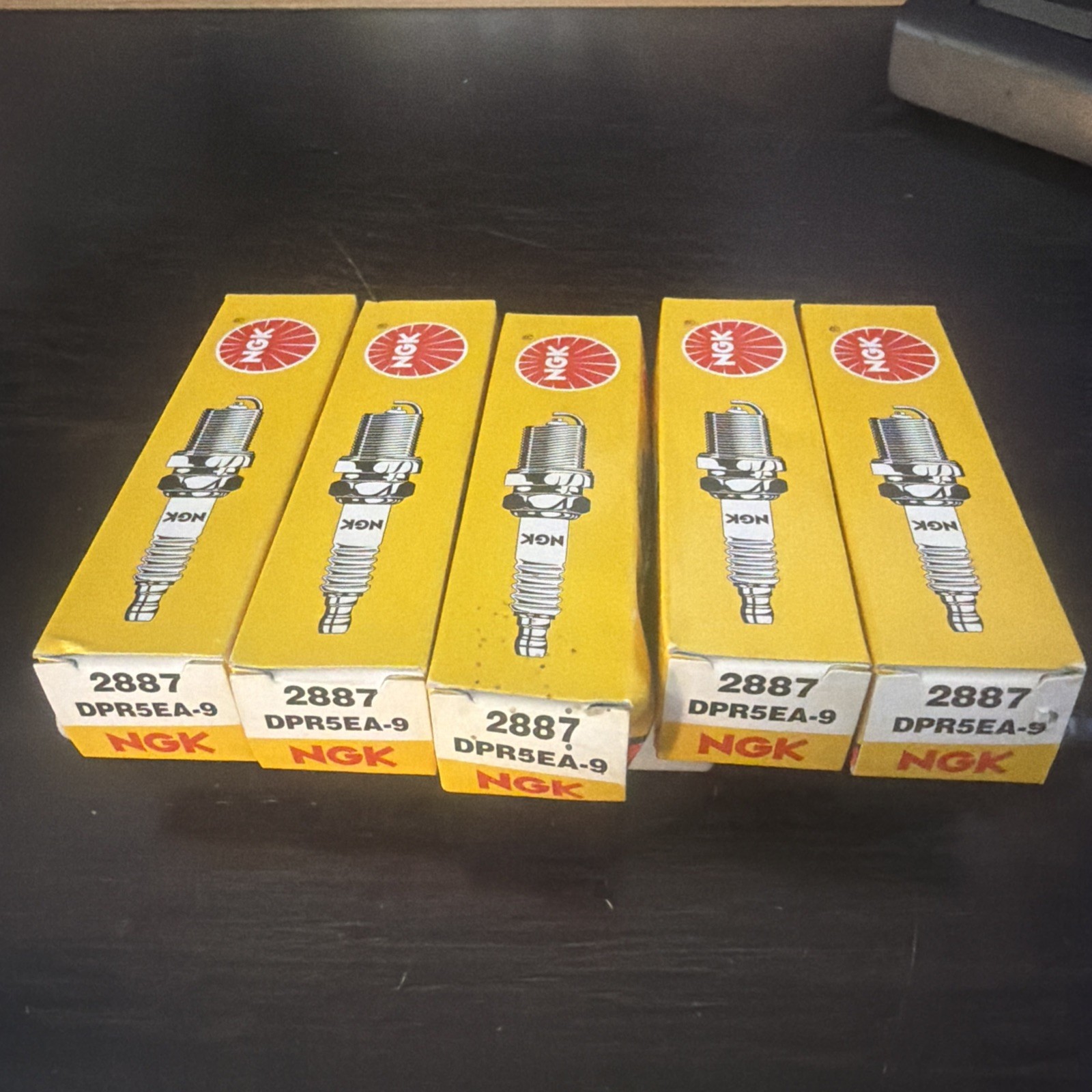 NGK 2887 DPR5EA-9  SET OF 5 Spark Plugs Kawasaki Motorcycle Vulcan 1500 Tune Up
