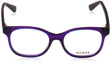 Guess GU9176 Eyeglass Frames - Shiny Violet Frame, 48 mm Lens Diameter