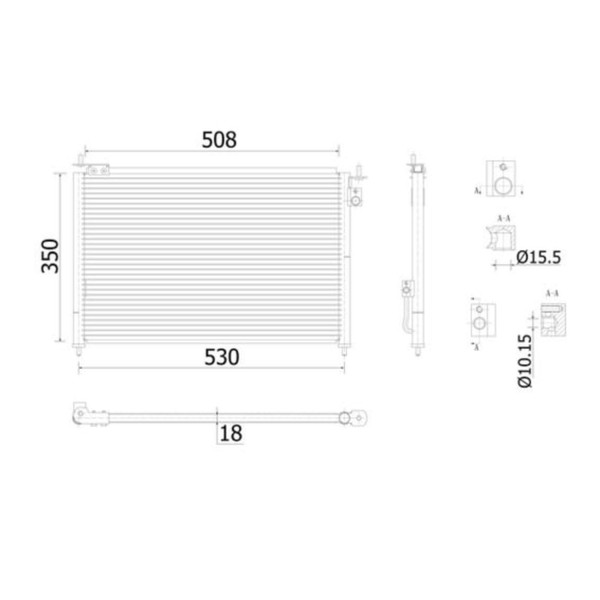 Mahle Klimakondensator KlimakÜHler Passend FüR Honda Civic | AC 910 000S-image