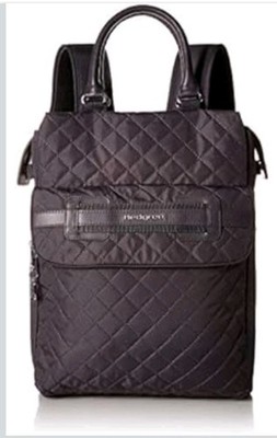 Hedgren Kayla Quilted Laptop Backpack Tote Black Nylon Travel Lightweight Bag