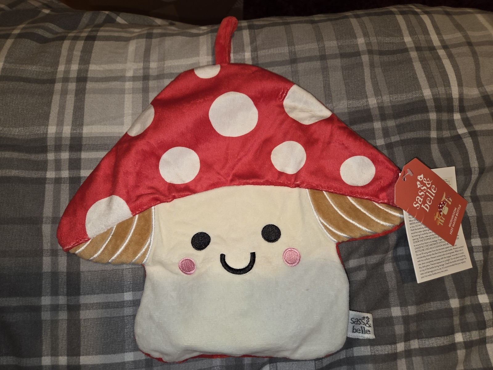 Sass and Belle Magical Mushroom Super Soft Hot Water Bottle and Cover