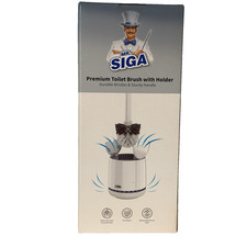 NIB MR.SIGA Toilet Bowl Brush and Holder, Premium Quality, With Solid Handle