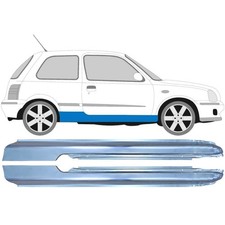Für Nissan Micra K11 1992-2003 3 Tür Voll Schweller Reparaturblech / Paar