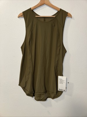 lululemon women size 12 Vimy Green tank top new
