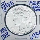 1924 S SILVER PEACE DOLLAR AUTHENTIC HI GRADE U.S. MINT COIN RARE KEY DATE 6934
