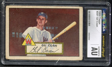 1952 Topps 291 Gil Coan Cgc Jsa Authentic