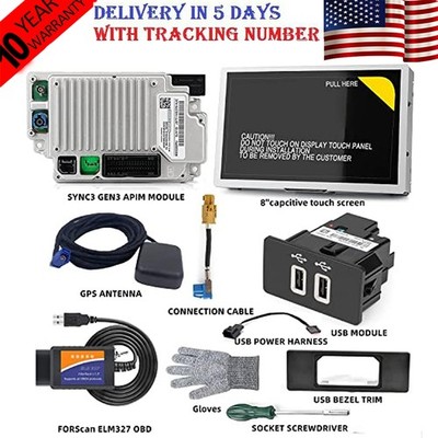 OEM SYNC 2 to SYNC 3 V3.4 Upgrade Carplay KIT FIT For Ford Sync 3 NA224 GPS NEW
