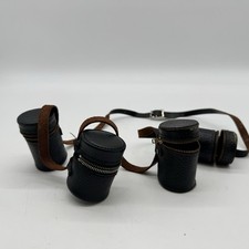 Vintage Leather Camera Film Canister Belt Bandolier   Made in Japan