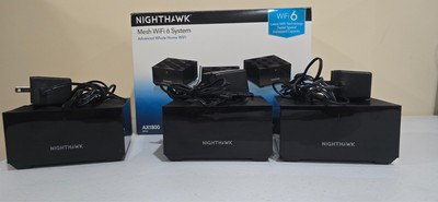 NETGEAR NIGHTHAWK AX 1800 MK63-100NAS MESH WIFI 6 SYSTEM