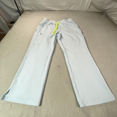 FIGS Scrub Pants Womens XL Blue Kade Technical Drawstring Straight Leg Pockets