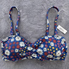 Adore Me Bandeau Top Womens Large Blue Floral...
