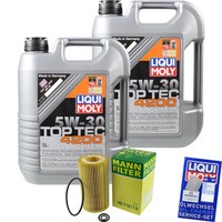 Mann Inspektionspaket 10L Liqui Moly Top Tec 5W-30 FüR Mercedes C-Klasse