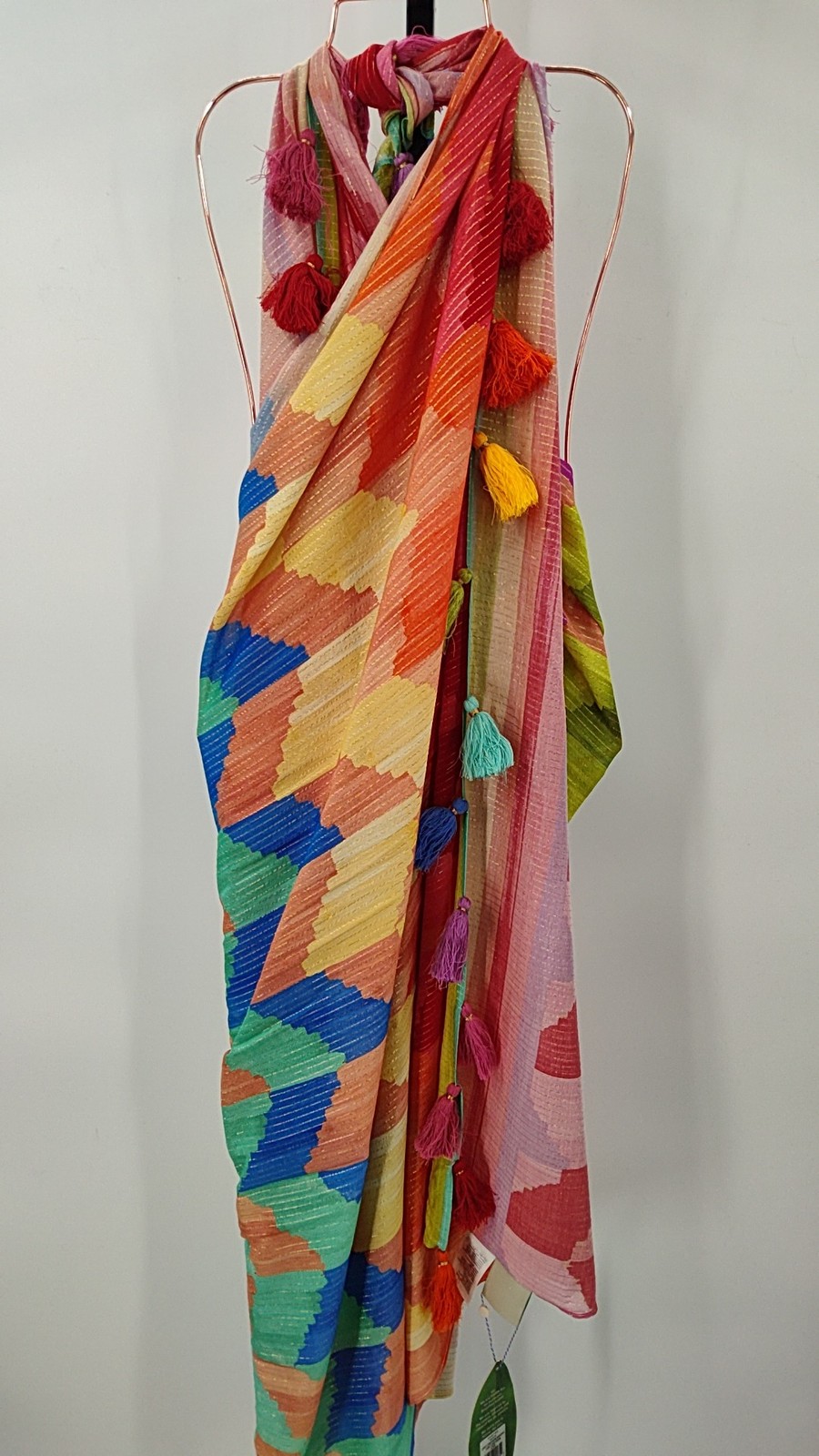 Farm Rio Light Chevron Sarong Basic Sleeveless Dr… - image 1