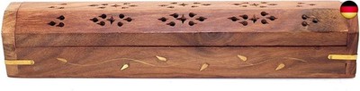 Bramble & Jones Leaf-Solid Wood Räucherstäbchen-Aufbewahrungsbox aus Holz, m
