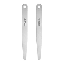 2pcs Metric Thickness Feeler Gauge 0.65mm Single Blade Tapered Feeler Gauge