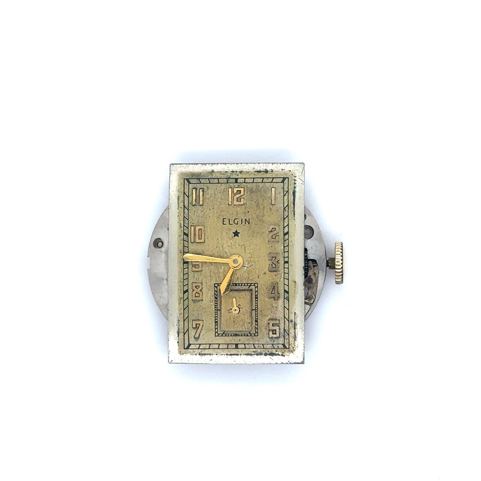Vintage Elgin Rectangular Art Deco Mechanical Wat… - image 9