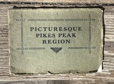 Ancien livret photo pittoresque pic de piques noir et blanc 9,5”x6,5”