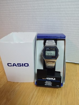 A-158W Retro Mens Digital Watch Unisex Original A158 Silver New CASIO