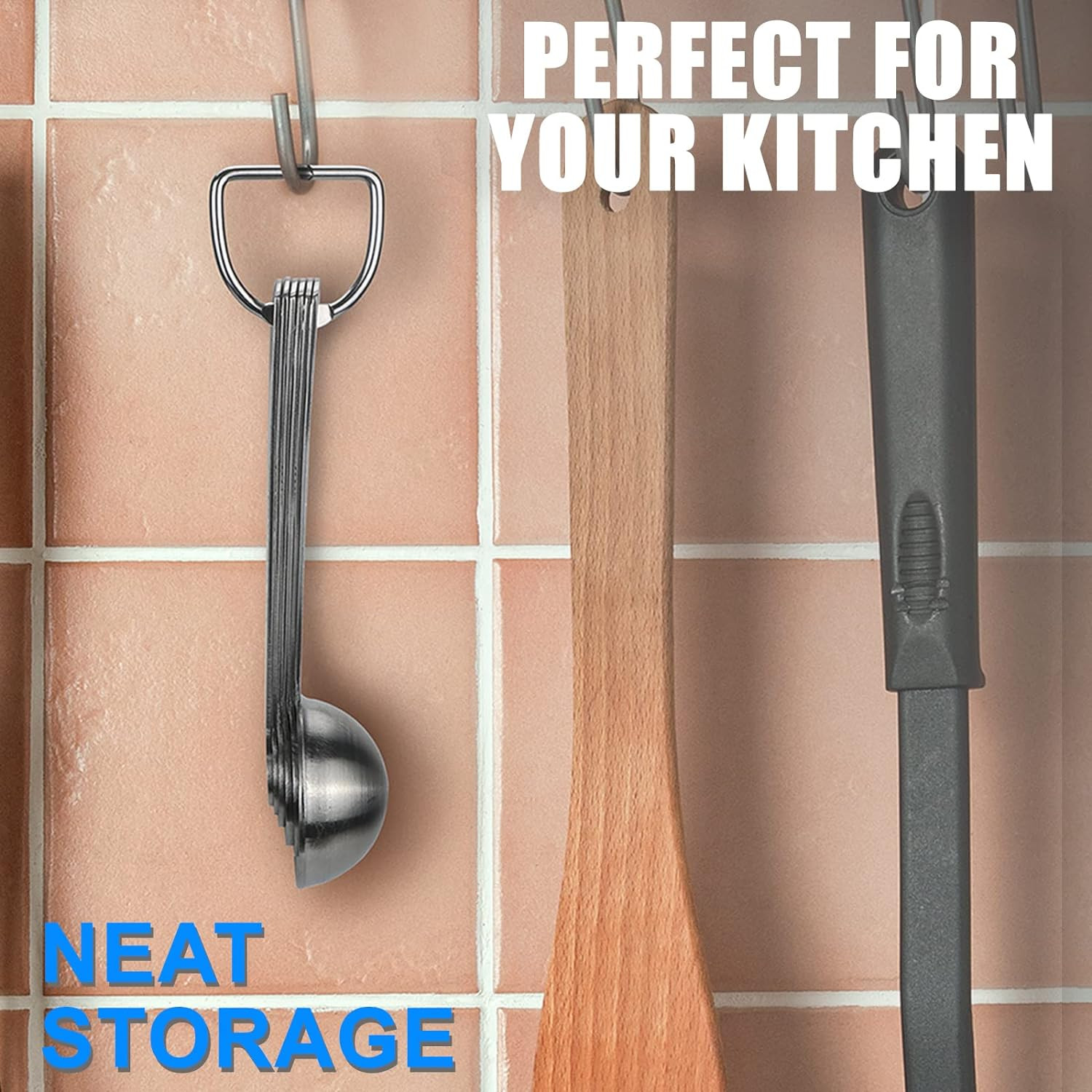 Measuring Spoons, Premium Heavy Duty 18/8 Stainless Steel Measuring Spoons Cups 