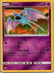 Zubat 64/214 Reverse Holo Common Sun & Moon Unbroken Bonds