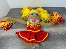 Puppet Melissa  Doug Megan Pompomovich Cheerleader Hand Puppet 14  Blonde