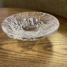 Chunky Tea Light Candle Holder - Orrefors Icy LJUSLYKTA  MARTTI RYTKONEN Sweden