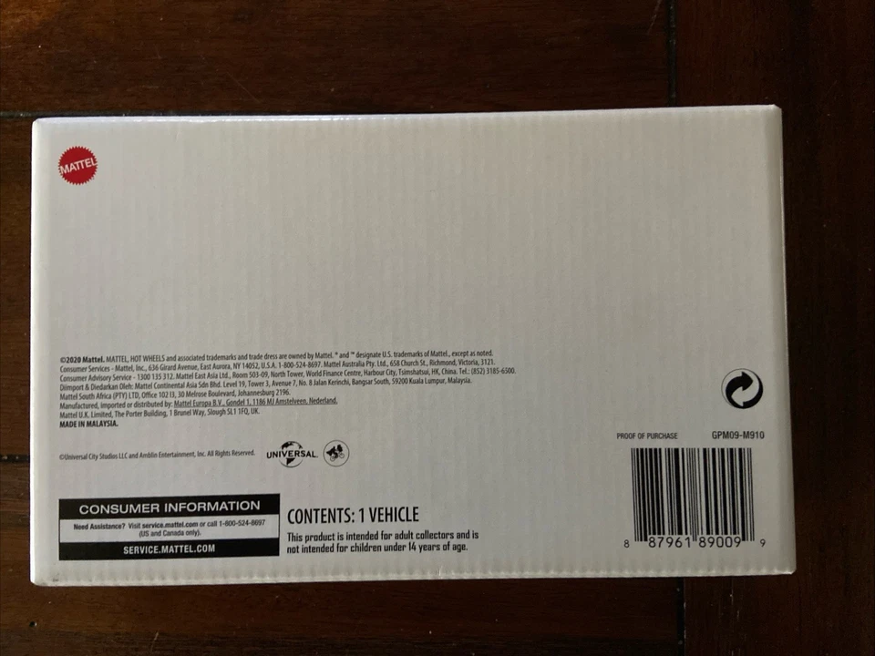 Hot Wheels 1:64 Back to The Future Hoverboard Amazon Exclusive SEALED - Image 4 of 4