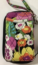 Vera Bradley All In One Wristlet Wallet Va Va Bloom Floral Pattern