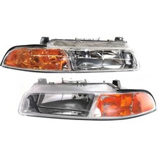 Headlight Set For 95-2000 Dodge Stratus Chrysler Cirrus Lh Rh W Bulb Headlight Set For 95-2000 Dodge Stratus Chrysler Cirrus Lh Rh W Bulb
