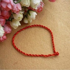 Women Braided Charms Red Rope Bracelet Adjustable Wristband for Couples