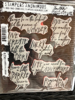 Tim Holtz Stampers Anonymous Handwritten Thoughts, CMS 218