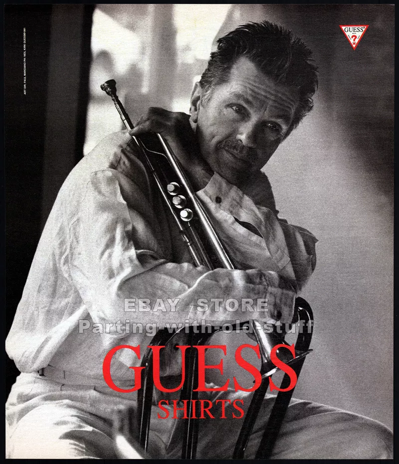 GUESS Shirts TOM SKERRITT Original 1991 print AD fashion promo Ph Neil Kirk