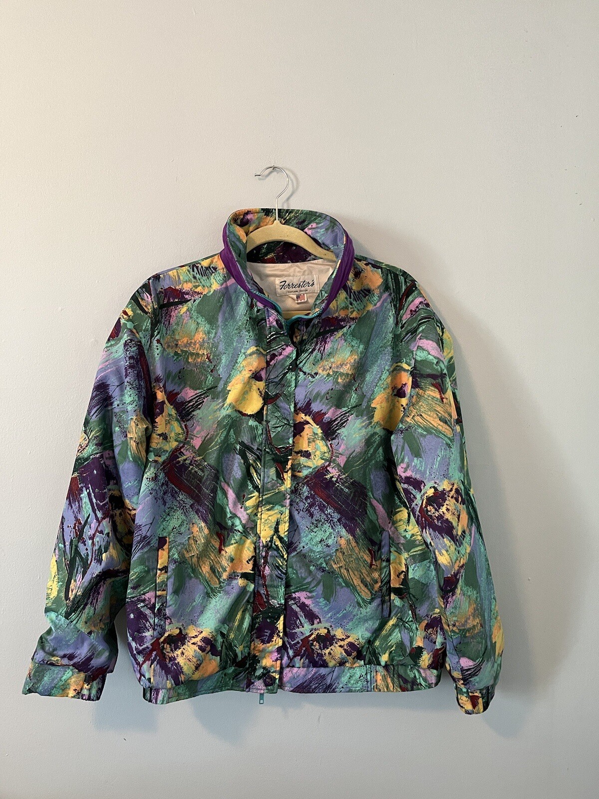 Vintage Forrester's Colorful Zip Up Gore-tex Nylon Jacket Size L Gorpcore 90s