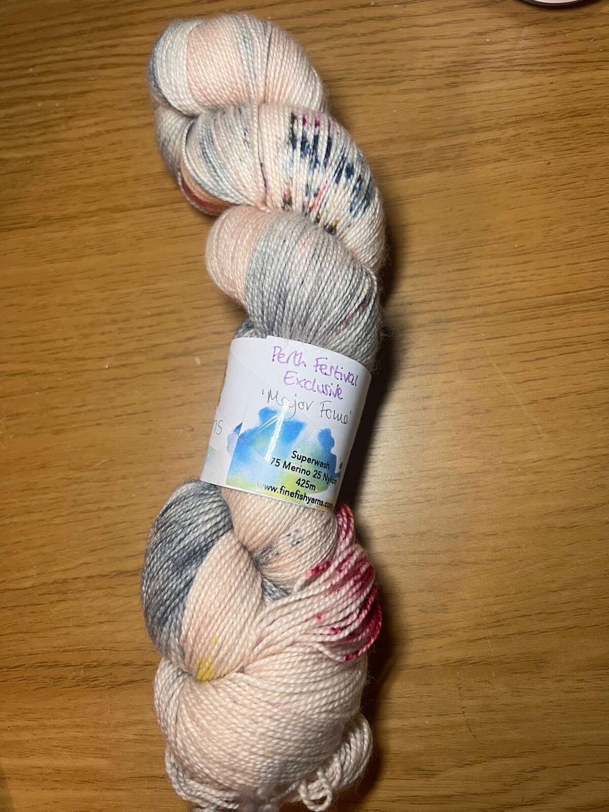 Fine Fish Yarns Hand Dyed Sock Yarn Merino Nylon Wool Perth