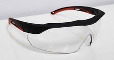 3M Safety Glasses Z87 Clear w/ UV Protection Anti Fog Eyewear Black & Red Frame