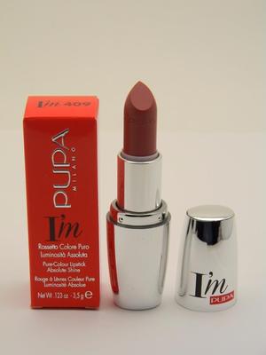 PUPA I'M Pure-Colour Lipstick Absolute Shine 409 Pink Declaration - 3,5g