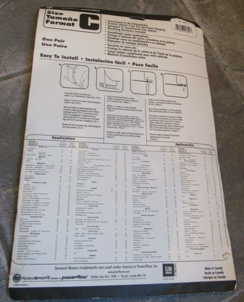 NUEVO par de protectores contra salpicaduras Universal Roadsport Power flow RAM camiones negro Dodge Foto 3 de 3