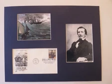 The CSS Alabama vs.the USS Kearsarge & First Day Cover for Raphael Semmes