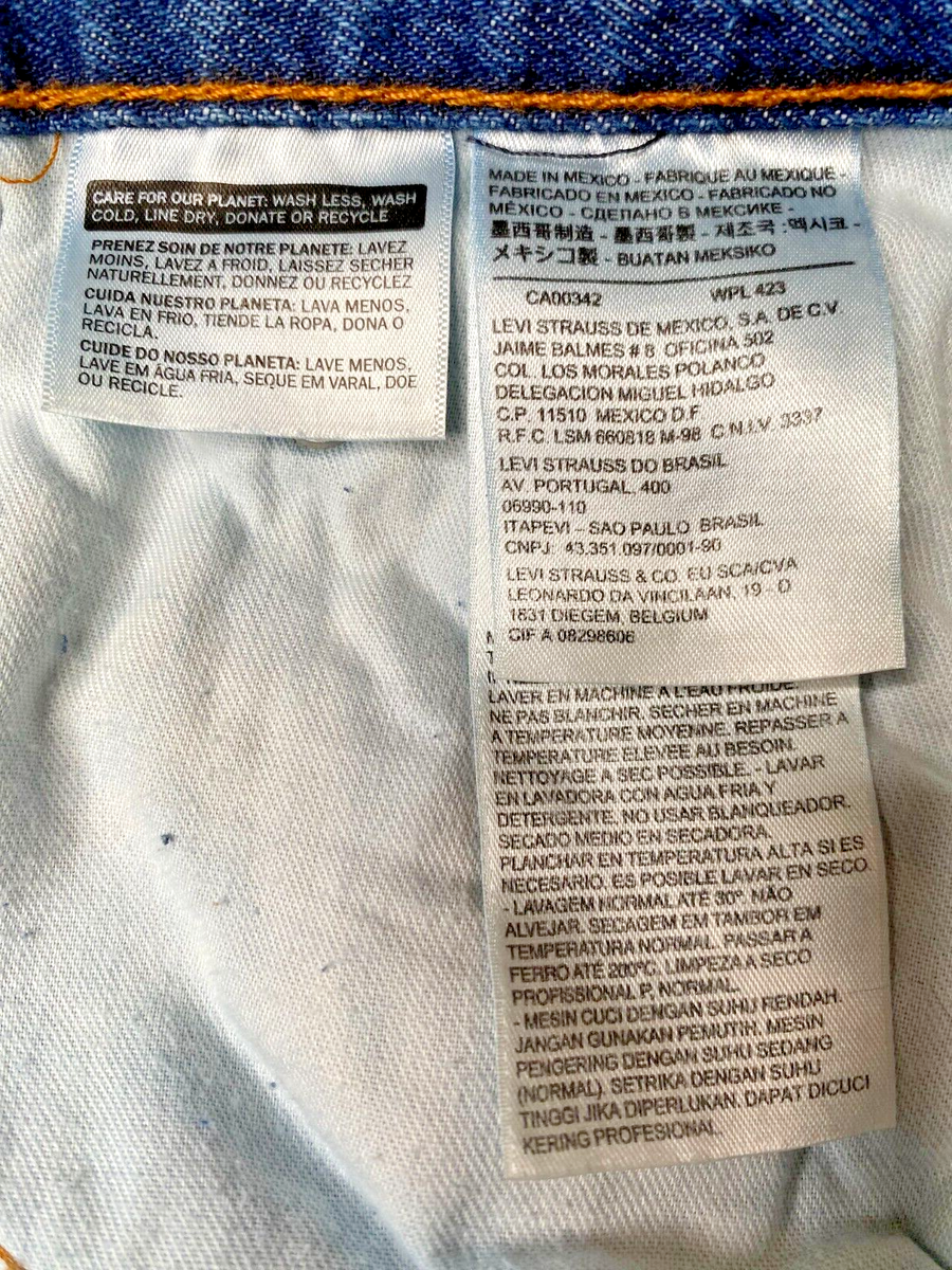 Levi's 560 Jeans Men's 44x30 Comfort Fit Tapered Baggy Zip Fly