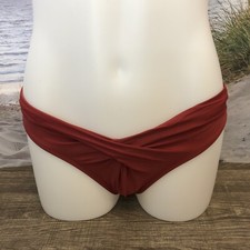 NWT Cupshe One Piece Bikini Swimsuit Bottom Size Extra Small Powder Red Cheeky