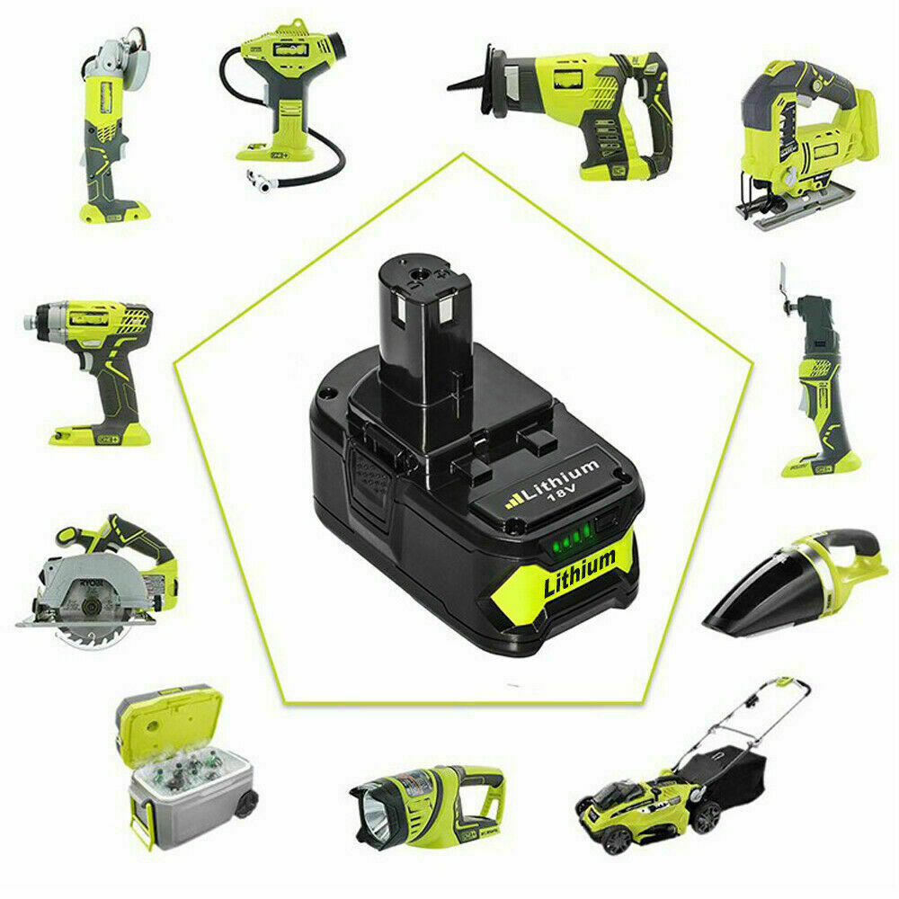 2Stück 18V 5Ah Original Akku Für RYOBI One+ Plus Lithium RB18L50 P104