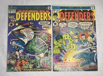 The Defenders #29 VG/FN & #30 Fine Plus Lot (2) Sal Buscema / Bill Mantlo