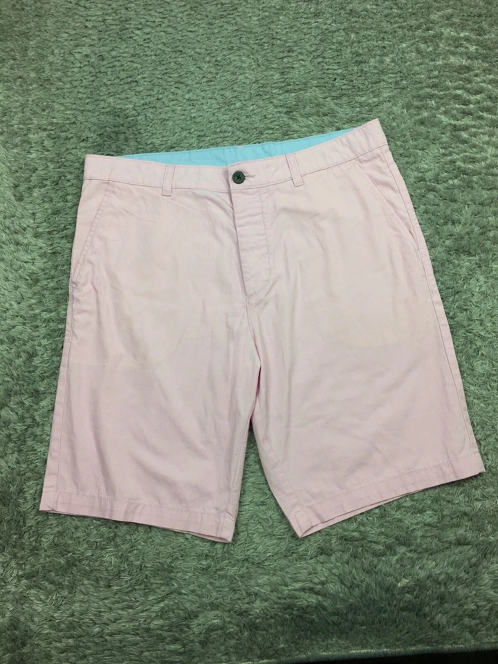 Pantalones Cortos Chinos Divididos H&M Para Hombre Talla 32 Rosa Algodón Chino Foto 4 de 4