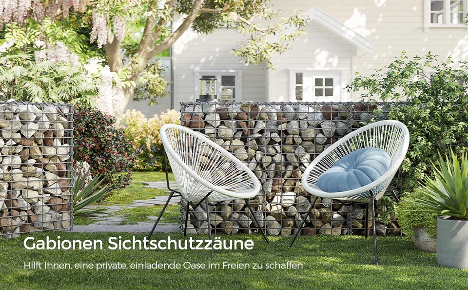 Gabion Gabionen Steinkorb Steingabionen Wand Drahtkorb Mauer Säule Säulen Garten - Bild 4 von 4