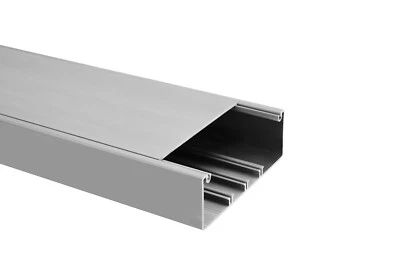 Kabelkanal 150x50 mm mit Zubehörteile grau ( Steingrau ) - Bild 1 von 3