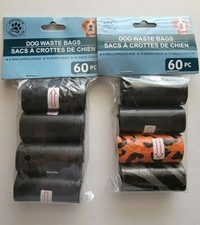 Pet Waste Disposable Bags 120 Poop Bags 8 Rolls 15 Bags Each Roll New