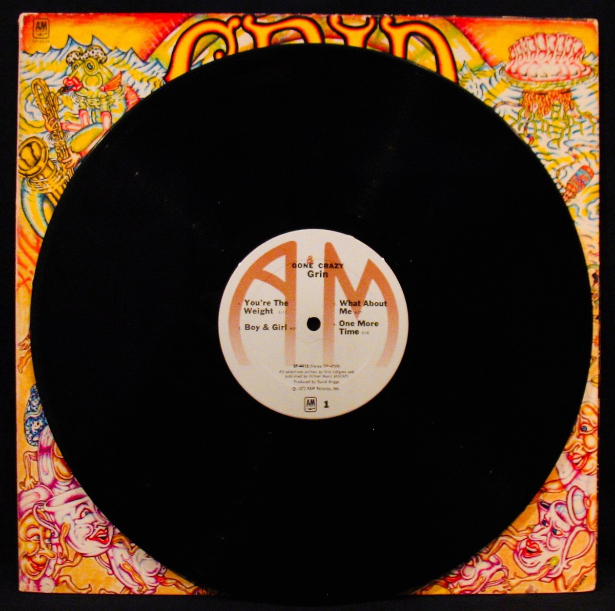 GRIN-Gone Crazy (Nils Lofgren)1973 Rock Album-A&M #SP4415 Neil