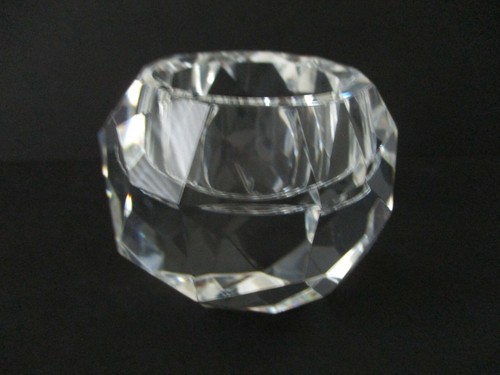 Juego de 3 Oleg Cassini Cristal Votivos ""Jackie"" Nuevo en Caja - Imagen 3 de 5