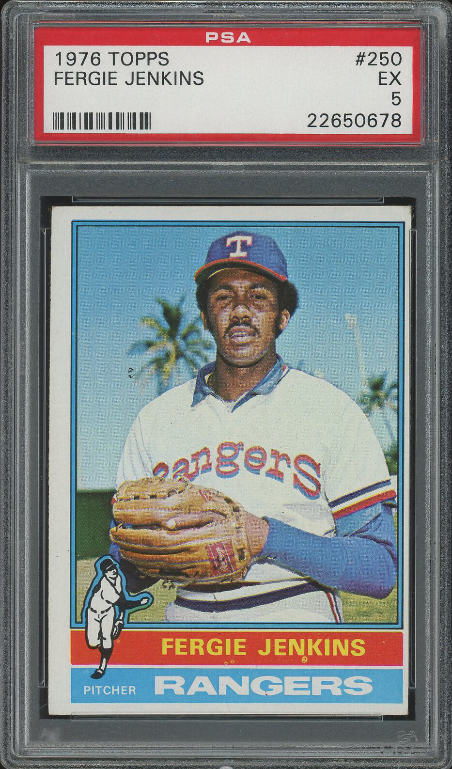 1976 Topps #250 Fergie Jenkins PSA 5 (BB01)